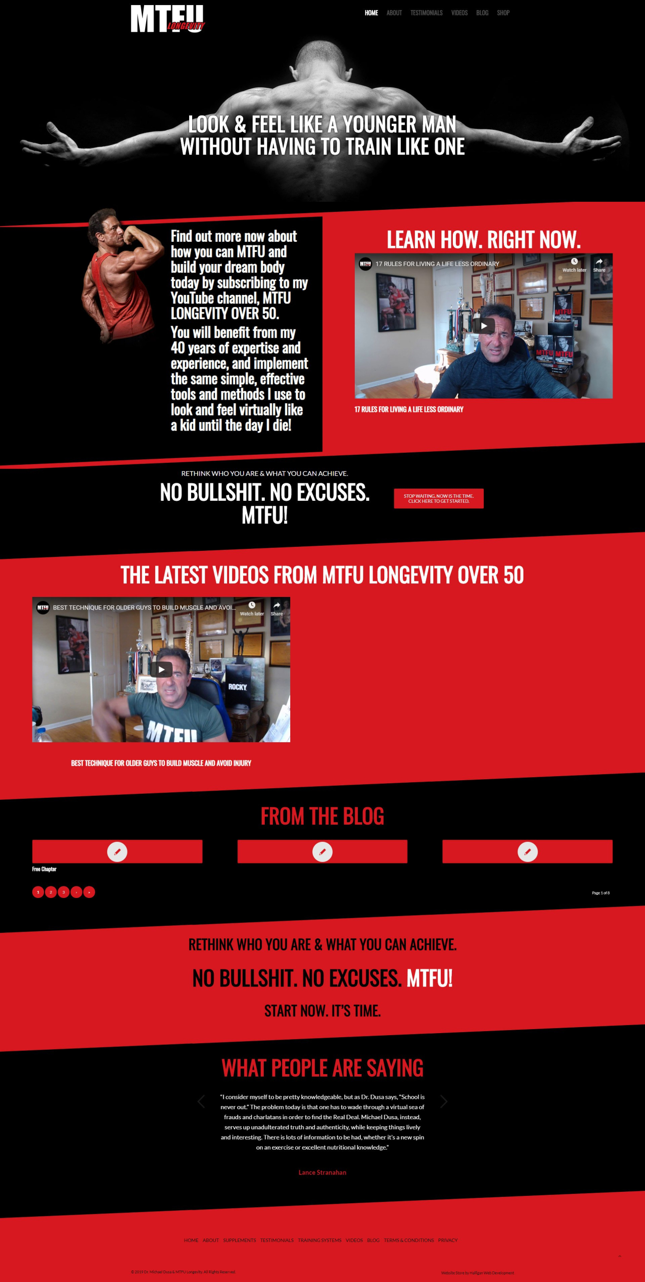 MTFU Society Website Design